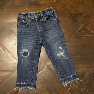 Gap distressed skinny fit jeans